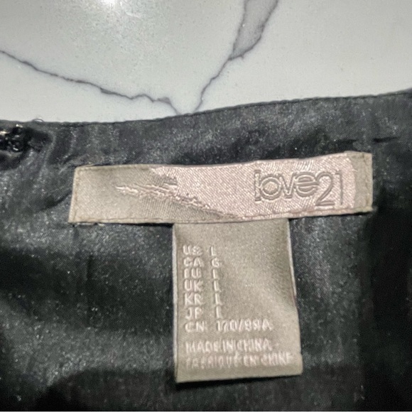 🌸3 for $30 Forever 21 Black Mini Dress short puffy sleeves  cocktail dress - Picture 8 of 17